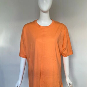 KOTON Men's T Shirt Casual Orange 100% Cotton Crew T-Shirt Size M NWT